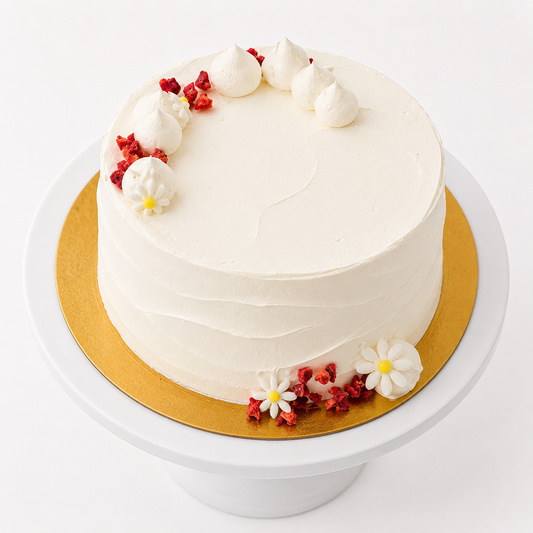 Strawberry Vanilla Dream Cake - Eggless
