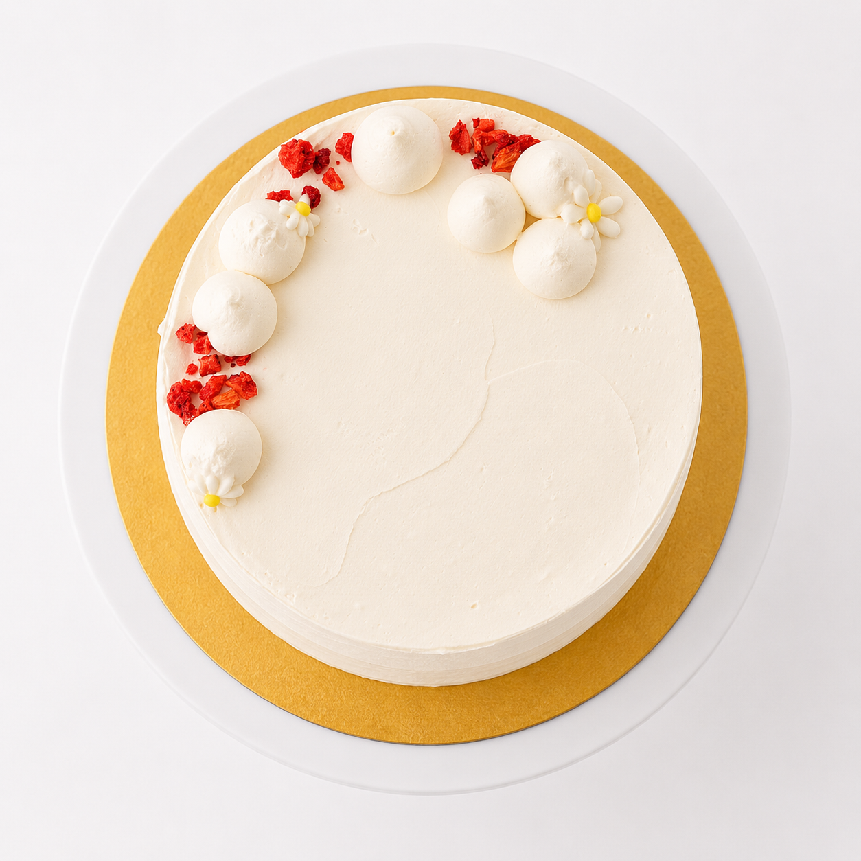 Strawberry Vanilla Dream Cake - Eggless