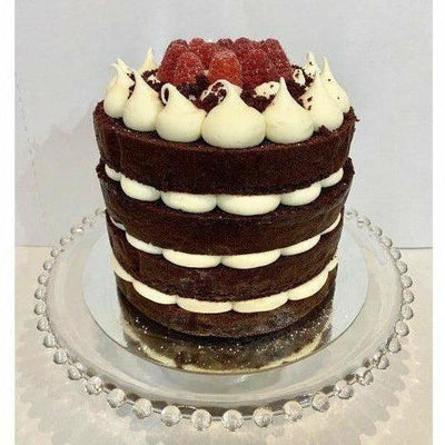 Vegan Red Velvet tiered cake - Littlecupcakes