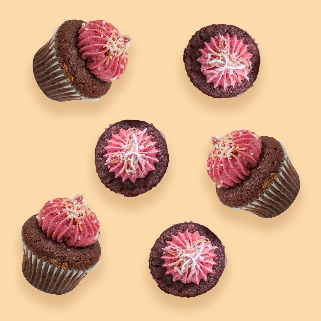 Cherry Ripe Cupcake - Little Cupcakes