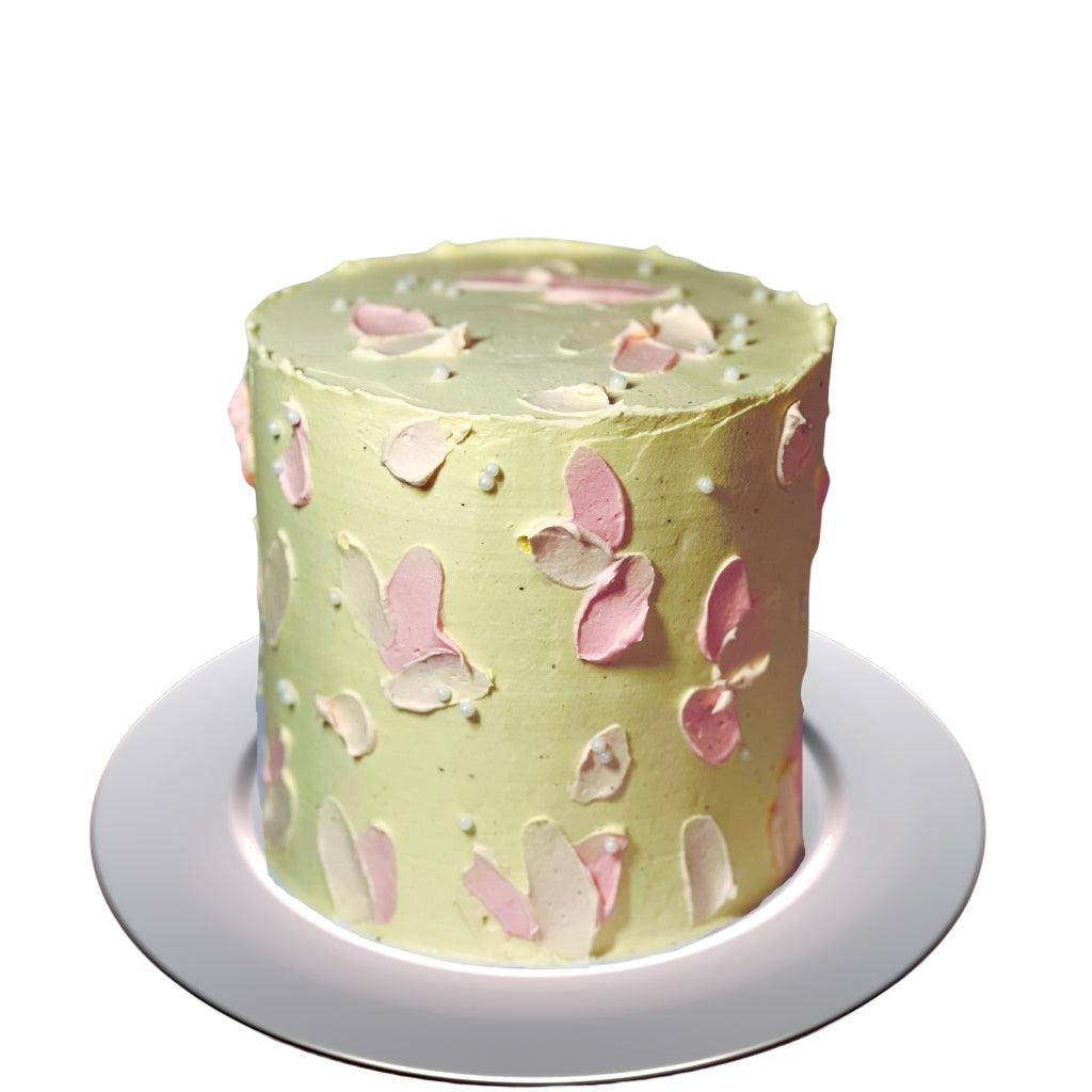 Scattered Flower Cake - Little Cupcakes