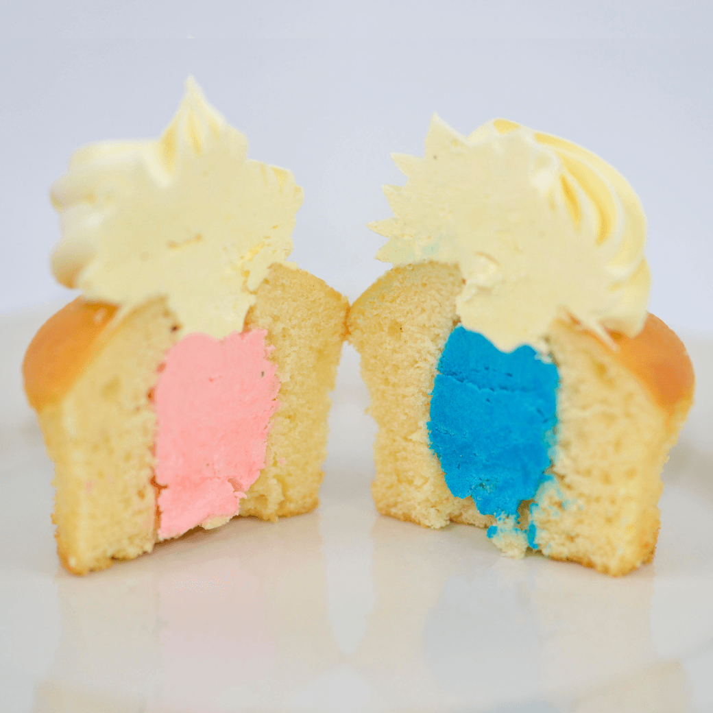 Gender Reveal Cupcakes - Little Cupcakes