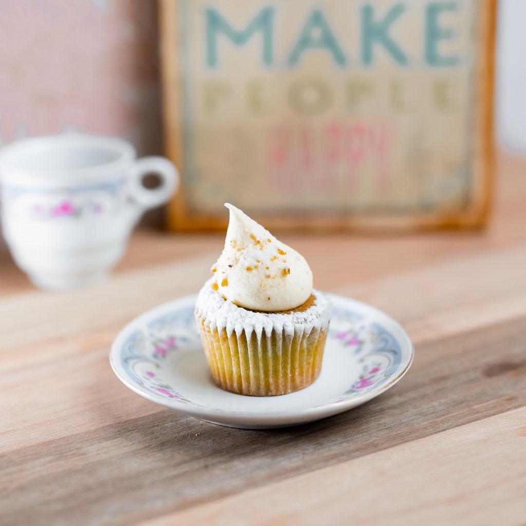 Snowy Pistachio Cupcake (GF) (N)