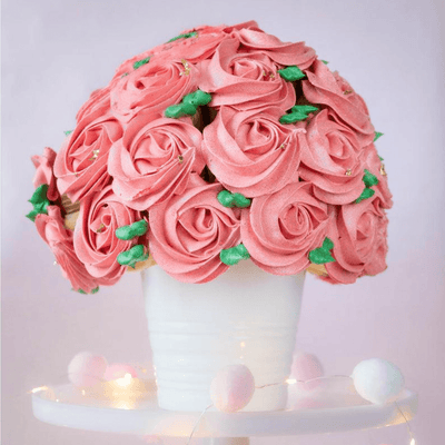 Valentine's Day Cupcake Bouquet - Little Cupcakes