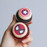 Super Hero Theme Cupcakes