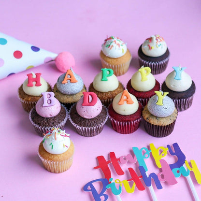 Happy birthday day Theme 2 cupcakes - Little Cupcakes Melbourne