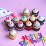 Happy Birthday Theme 2 Cupcakes